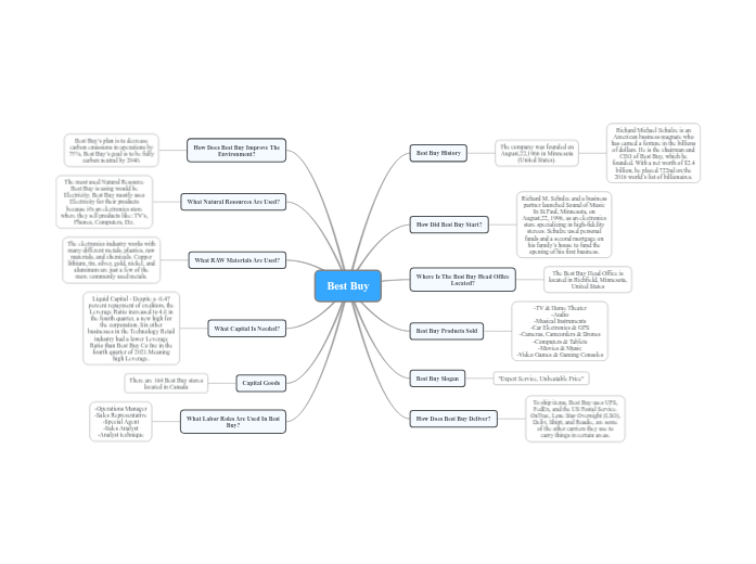 Best Buy Mindmap Mind Map